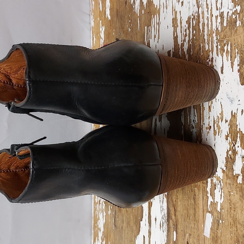 Women's Madewell Winston Black Leather Boots Size 11 - Picture 8 of 10